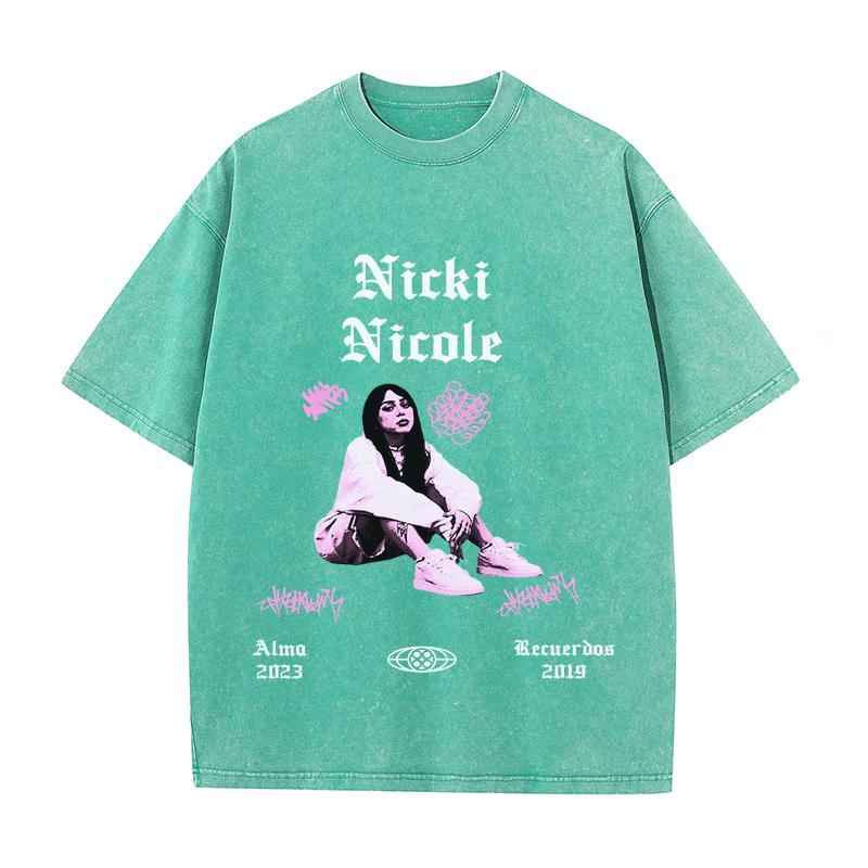 RDMCLOTHINGART tapestry hoodie NICKI NICOLE HEAVY WEIGHT COTTON TEE-8889