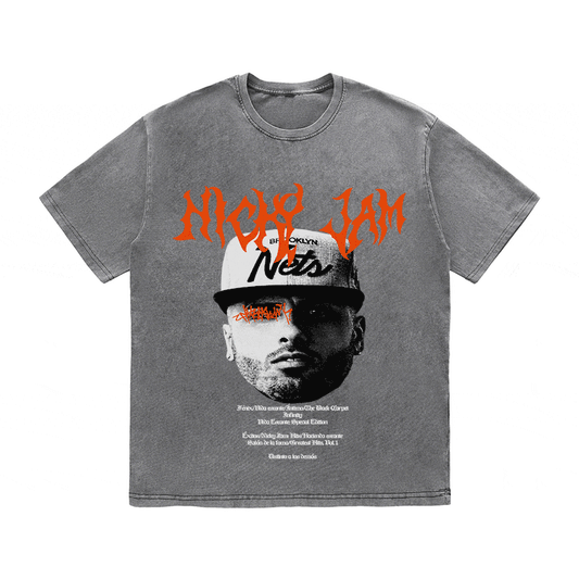 RDMCLOTHINGART tapestry hoodie NICKY JAM HEAVY WEIGHT COTTON TEE-8943