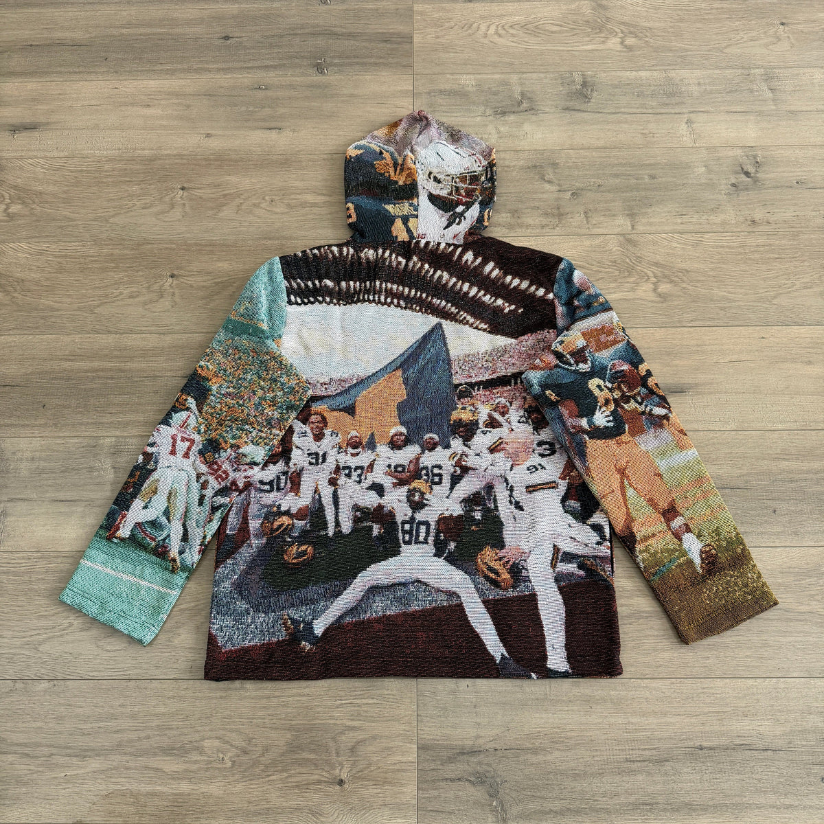 RDMCLOTHINGART tapestry hoodie OHIO VS MICHIGAN TAPESTRY HOODIE