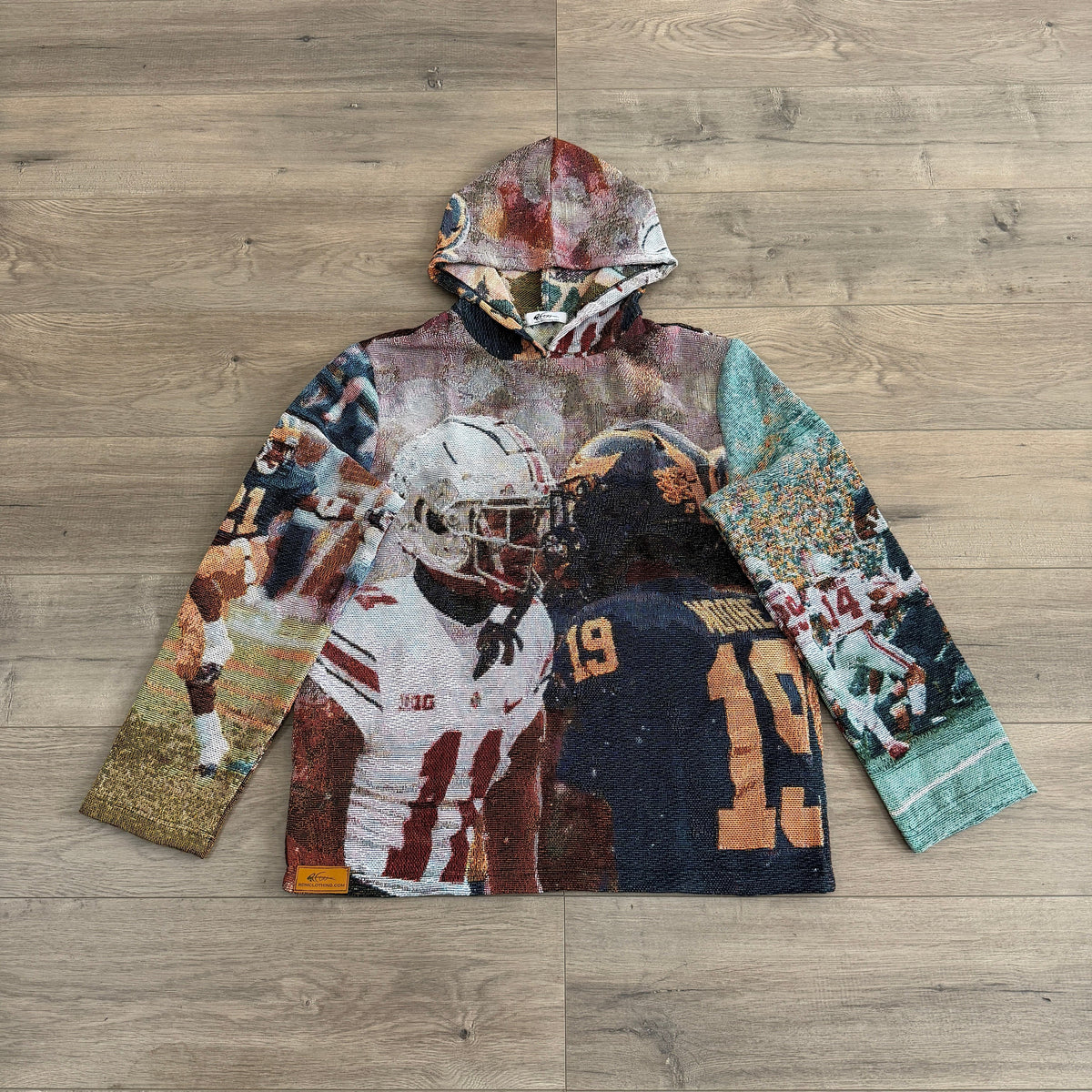 RDMCLOTHINGART tapestry hoodie OHIO VS MICHIGAN TAPESTRY HOODIE