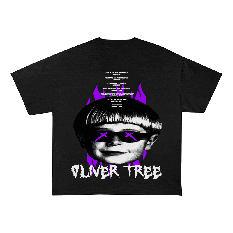 RDMCLOTHINGART tapestry hoodie OLIVER TREE HEAVY WEIGHT COTTON TEE-8890