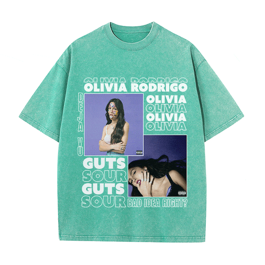 RDMCLOTHINGART tapestry hoodie OLIVIA HEAVY WEIGHT COTTON TEE-9013