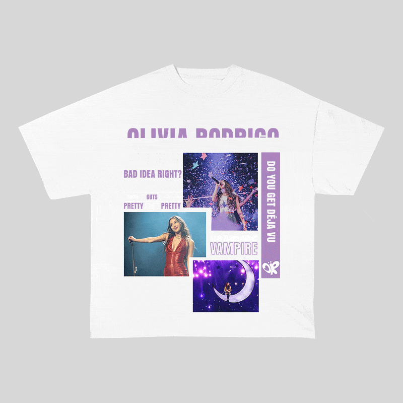RDMCLOTHINGART tapestry hoodie OLIVIA RODRIGO HEAVY WEIGHT COTTON TEE-9012