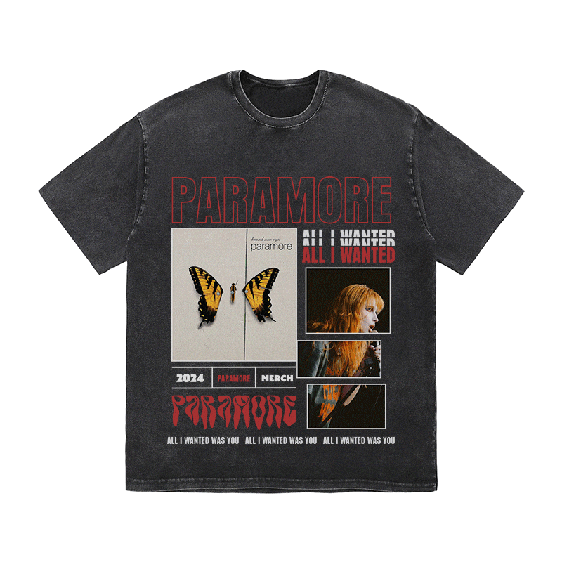 RDMCLOTHINGART tapestry hoodie PARAMORE HEAVY WEIGHT COTTON TEE-9014