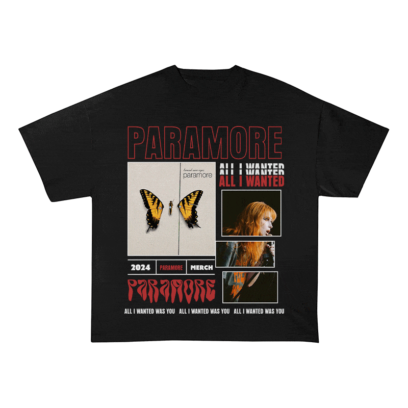 RDMCLOTHINGART tapestry hoodie PARAMORE HEAVY WEIGHT COTTON TEE-9014