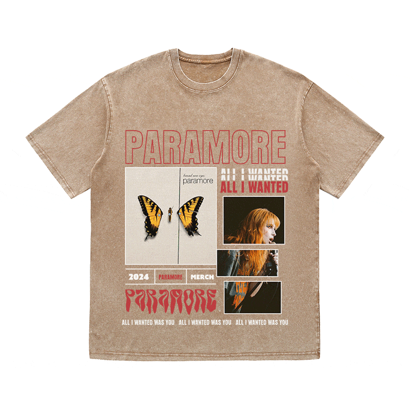 RDMCLOTHINGART tapestry hoodie PARAMORE HEAVY WEIGHT COTTON TEE-9014