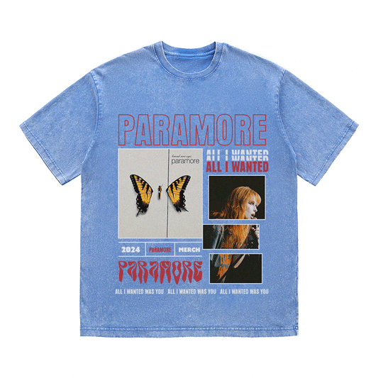RDMCLOTHINGART tapestry hoodie PARAMORE HEAVY WEIGHT COTTON TEE-9014