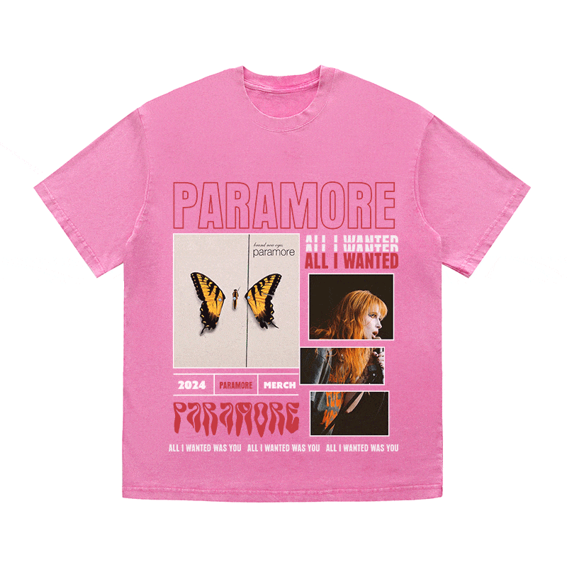RDMCLOTHINGART tapestry hoodie PARAMORE HEAVY WEIGHT COTTON TEE-9014