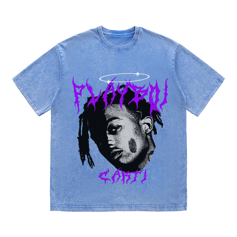 RDMCLOTHINGART tapestry hoodie PLAYBOI CARTY HEAVY WEIGHT COTTON TEE-8915