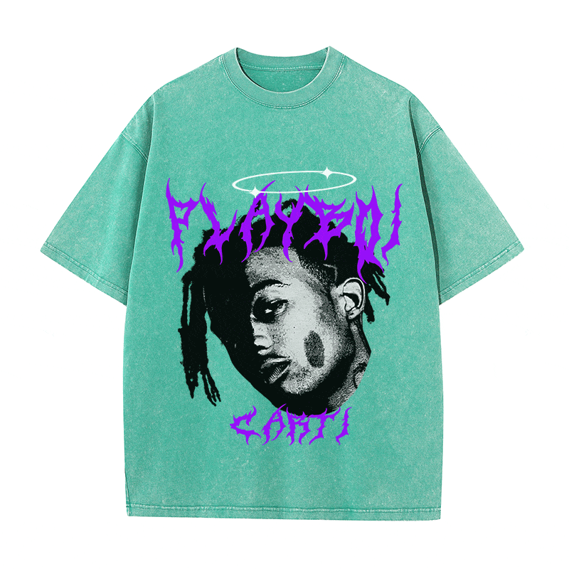 RDMCLOTHINGART tapestry hoodie PLAYBOI CARTY HEAVY WEIGHT COTTON TEE-8915
