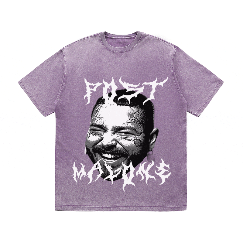 RDMCLOTHINGART tapestry hoodie POST MALONE HEAVY WEIGHT COTTON TEE-8891