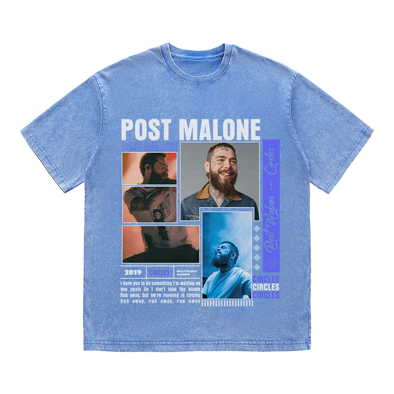 RDMCLOTHINGART tapestry hoodie POST MALONE HEAVY WEIGHT COTTON TEE-9016