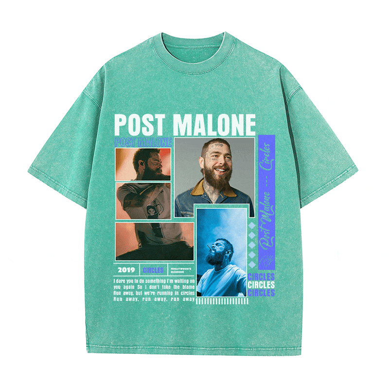 RDMCLOTHINGART tapestry hoodie POST MALONE HEAVY WEIGHT COTTON TEE-9016