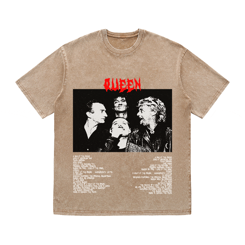 RDMCLOTHINGART tapestry hoodie QUEEN HEAVY WEIGHT COTTON TEE-8916