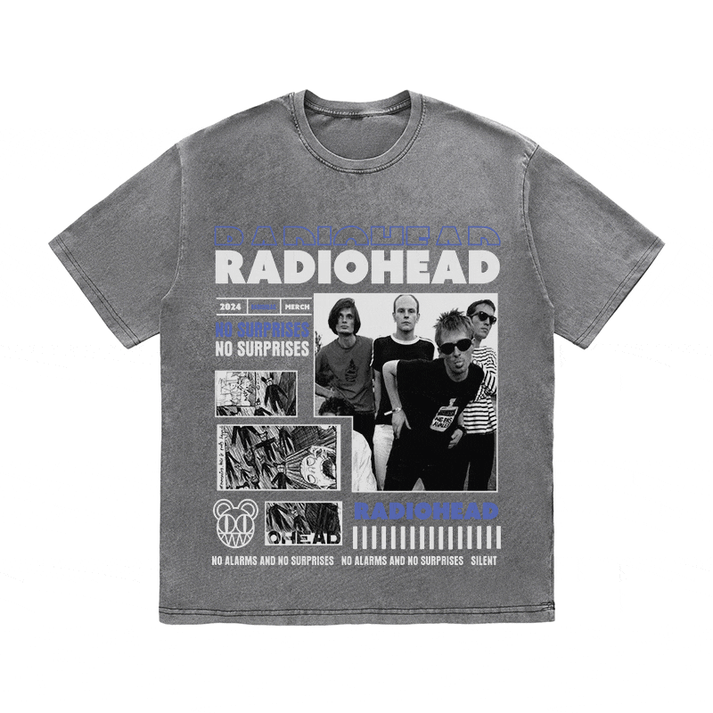 RDMCLOTHINGART tapestry hoodie RADIOHEAD HEAVY WEIGHT COTTON TEE-9017
