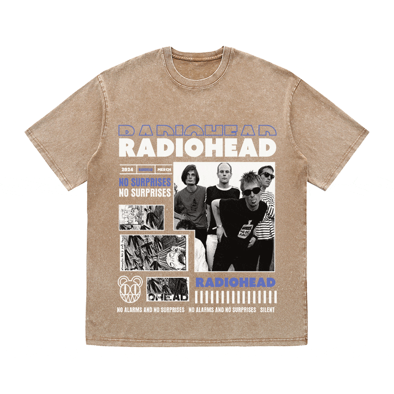 RDMCLOTHINGART tapestry hoodie RADIOHEAD HEAVY WEIGHT COTTON TEE-9017