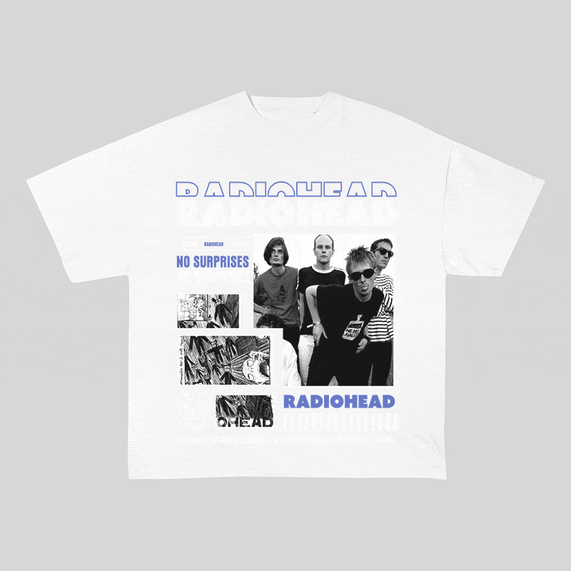 RDMCLOTHINGART tapestry hoodie RADIOHEAD HEAVY WEIGHT COTTON TEE-9017