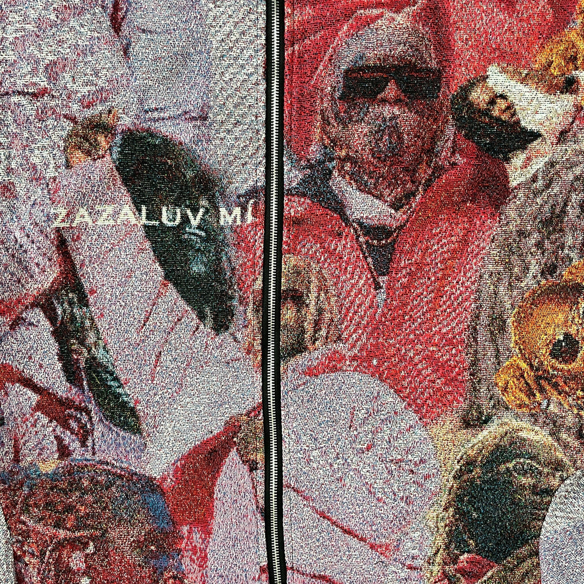 RDMCLOTHINGART tapestry hoodie RED FREE YSL TAPESTRY JACKET