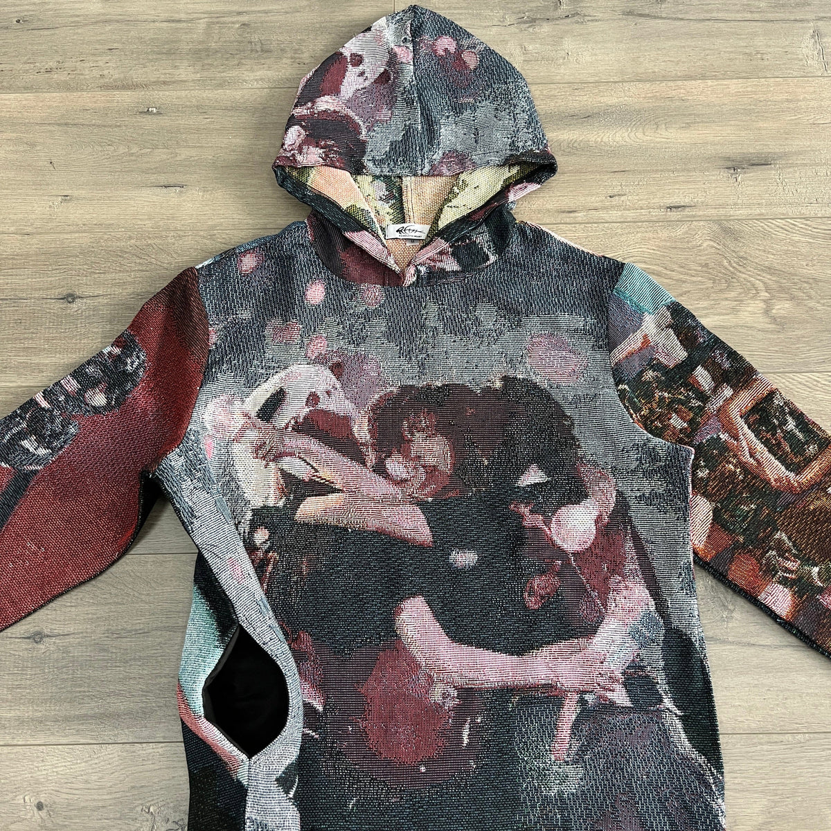 RDMCLOTHINGART tapestry hoodie RED VELVET TAPESTRY HOODIE