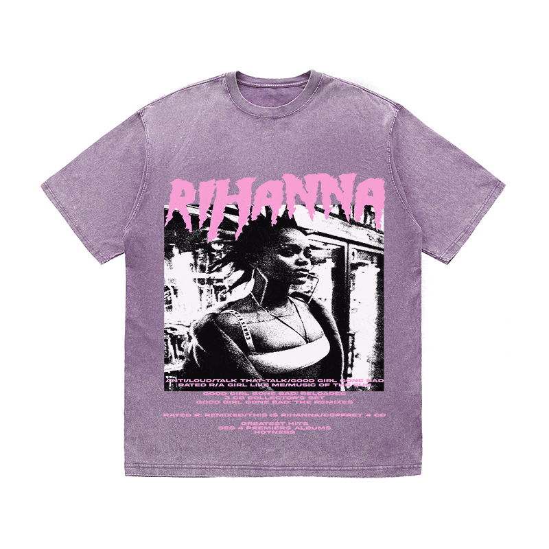 RDMCLOTHINGART tapestry hoodie RIHANNA HEAVY WEIGHT COTTON TEE-8917