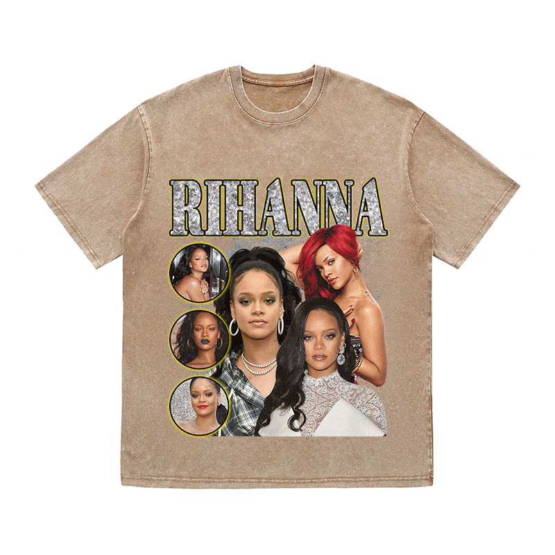 RDMCLOTHINGART tapestry hoodie RIHANNA HEAVY WEIGHT COTTON TEE-9135