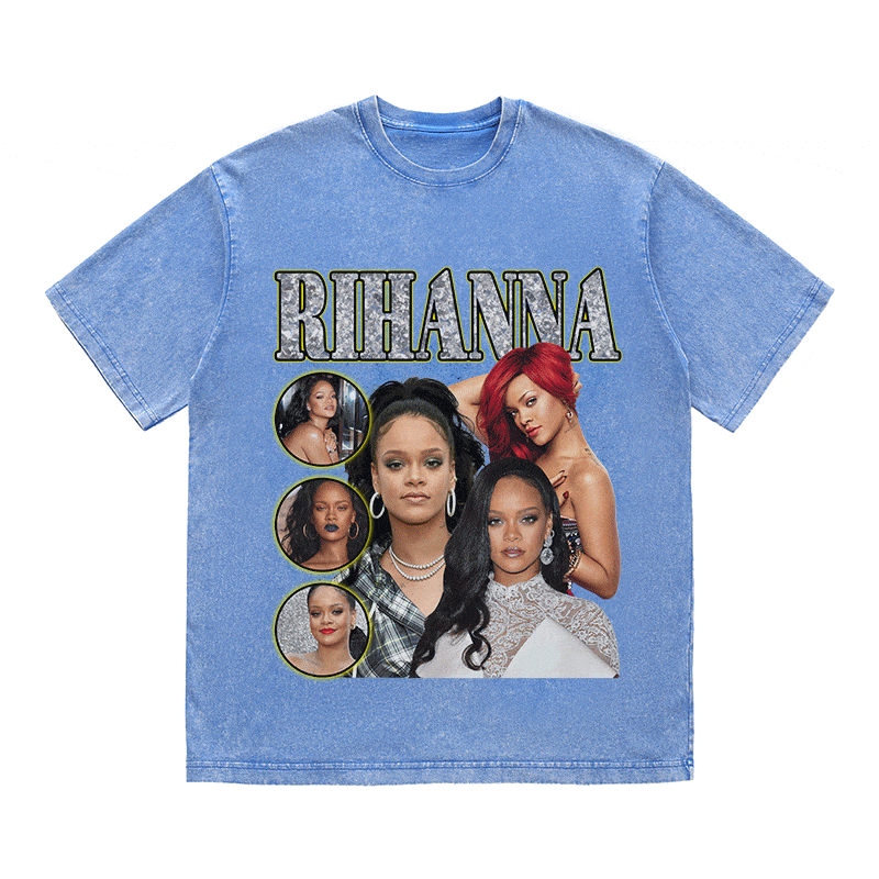 RDMCLOTHINGART tapestry hoodie RIHANNA HEAVY WEIGHT COTTON TEE-9135