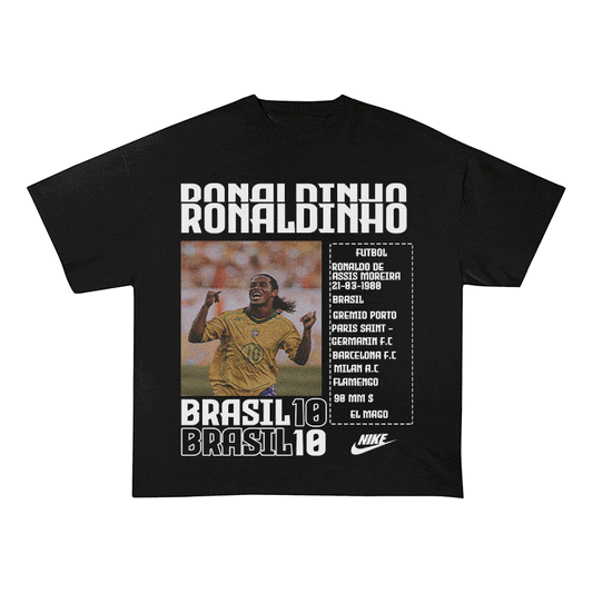 RDMCLOTHINGART tapestry hoodie RONALDINHO HEAVY WEIGHT COTTON TEE-8826