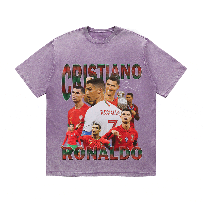 RDMCLOTHINGART tapestry hoodie RONALDO 3 HEAVY WEIGHT COTTON TEE-8980