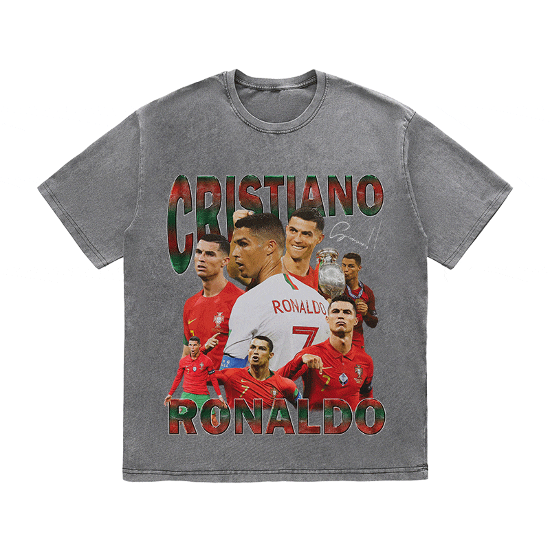RDMCLOTHINGART tapestry hoodie RONALDO 3 HEAVY WEIGHT COTTON TEE-8980
