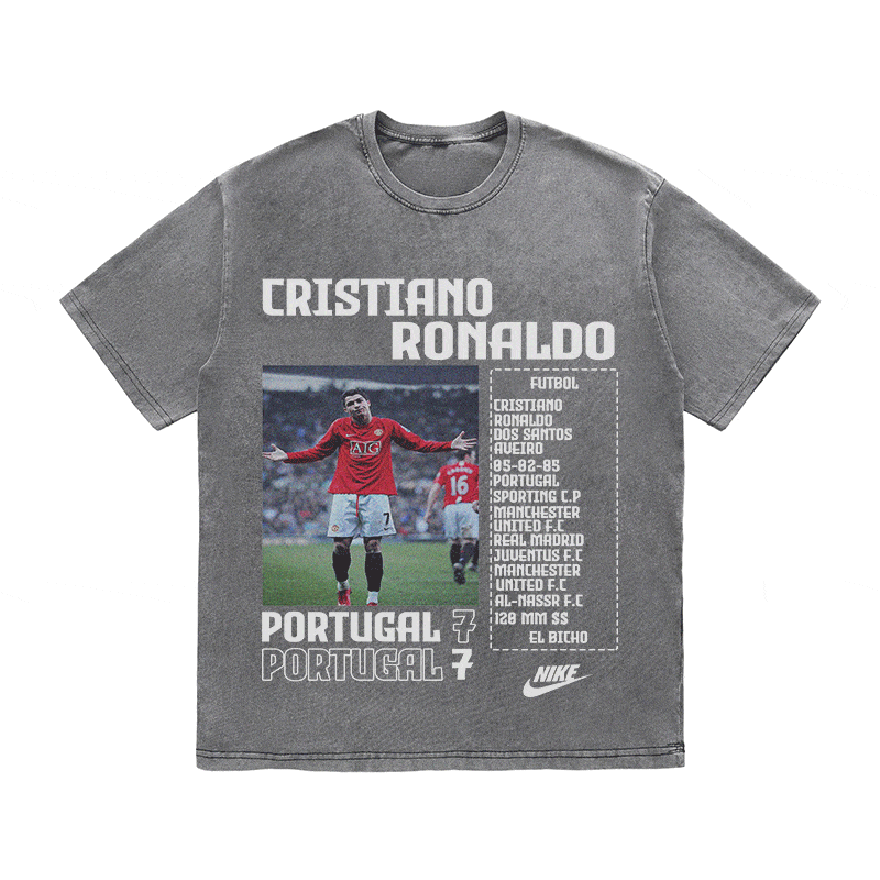 RDMCLOTHINGART tapestry hoodie RONALDO HEAVY WEIGHT COTTON TEE-8827