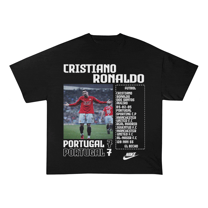RDMCLOTHINGART tapestry hoodie RONALDO HEAVY WEIGHT COTTON TEE-8827