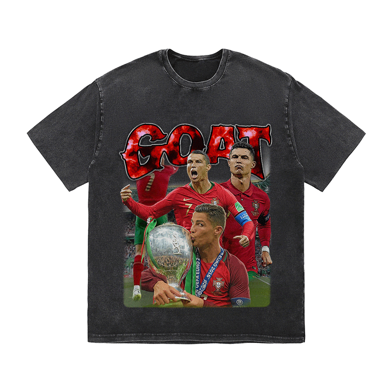 RDMCLOTHINGART tapestry hoodie RONALDO HEAVY WEIGHT COTTON TEE-9173