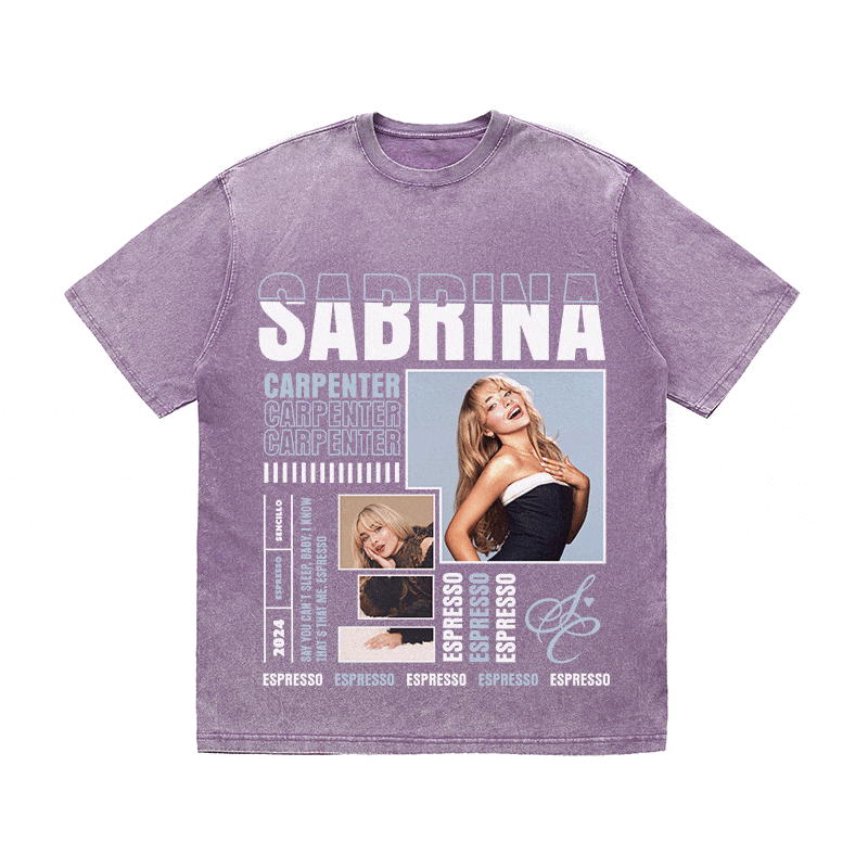 RDMCLOTHINGART tapestry hoodie SABRINA CARPENTER HEAVY WEIGHT COTTON TEE-9019