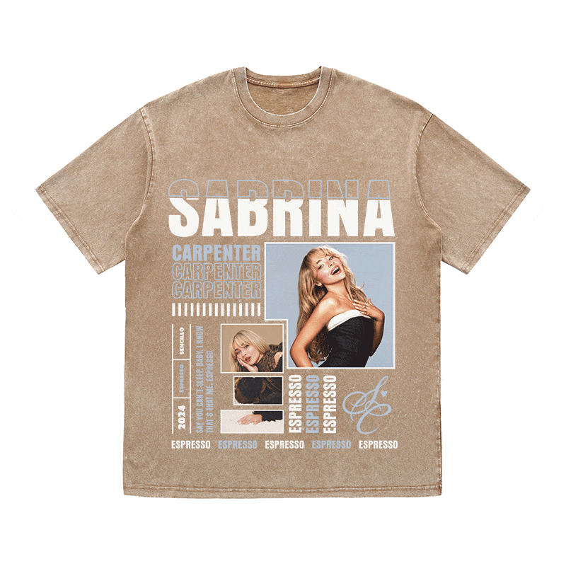 RDMCLOTHINGART tapestry hoodie SABRINA CARPENTER HEAVY WEIGHT COTTON TEE-9019