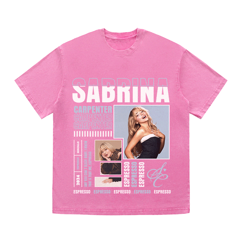 RDMCLOTHINGART tapestry hoodie SABRINA CARPENTER HEAVY WEIGHT COTTON TEE-9019