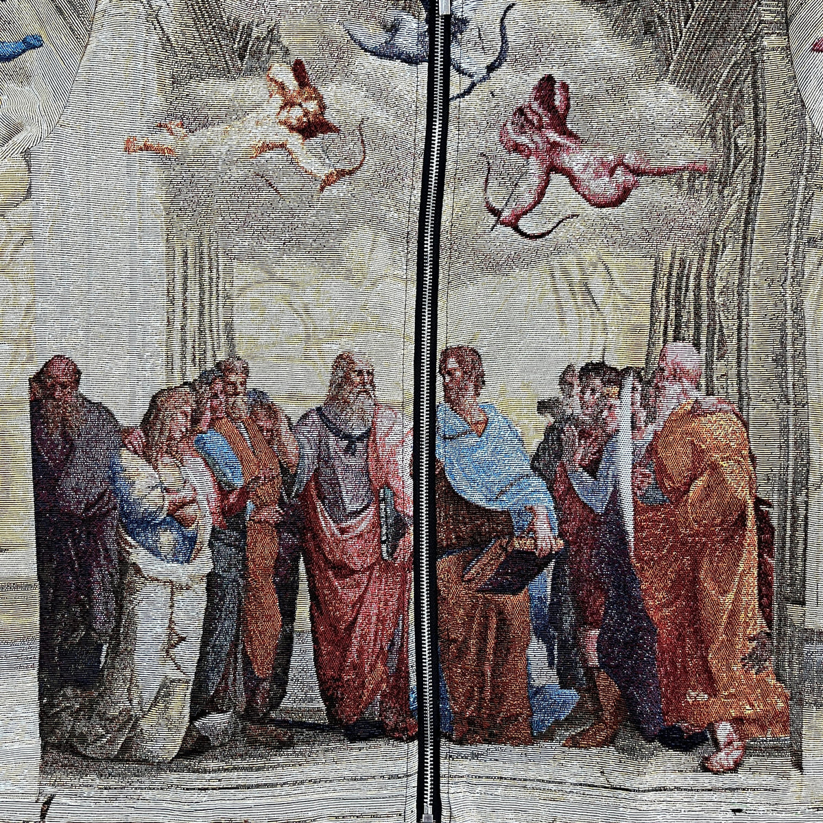 SCHOOL ATHENS TAPESTRY JACKET - RDMCLOTHINGART