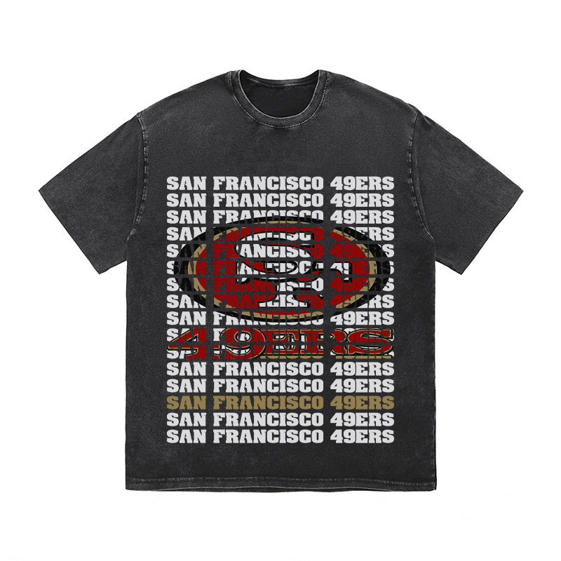 RDMCLOTHINGART tapestry hoodie SF 49ERS HEAVY WEIGHT COTTON TEE-9189