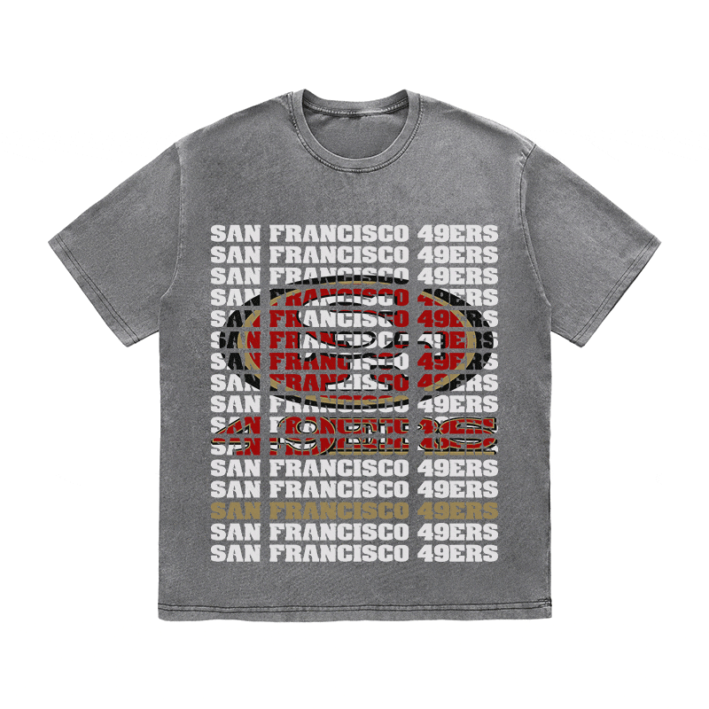 RDMCLOTHINGART tapestry hoodie SF 49ERS HEAVY WEIGHT COTTON TEE-9189