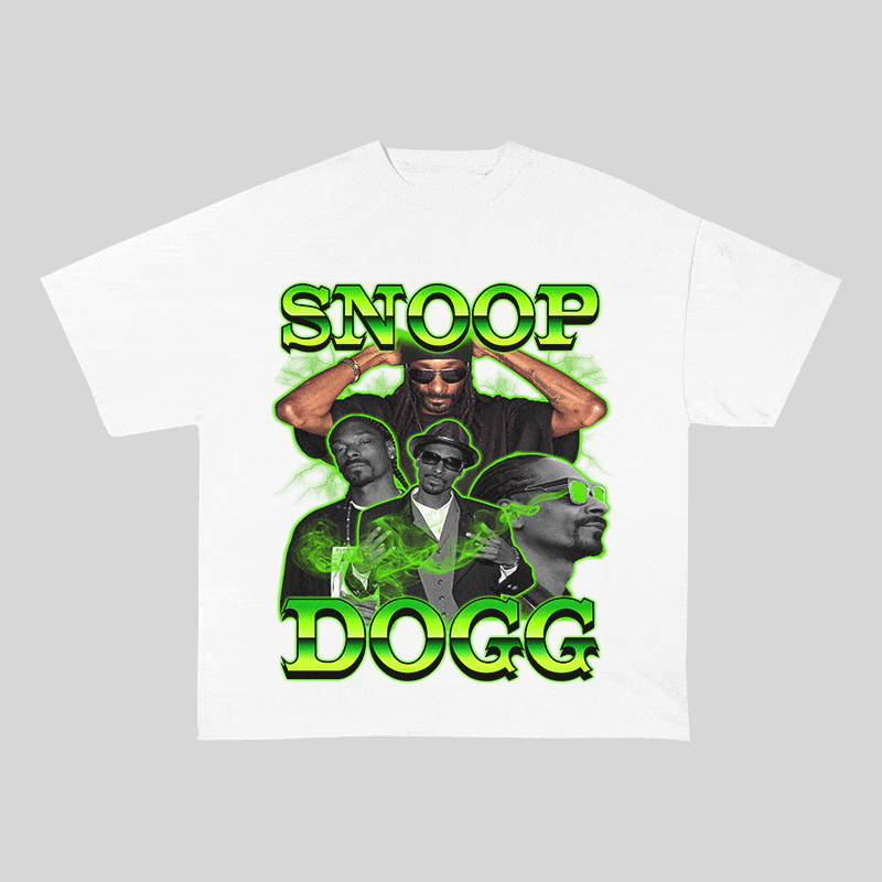 RDMCLOTHINGART tapestry hoodie SNOOP DOGG HEAVY WEIGHT COTTON TEE-9136