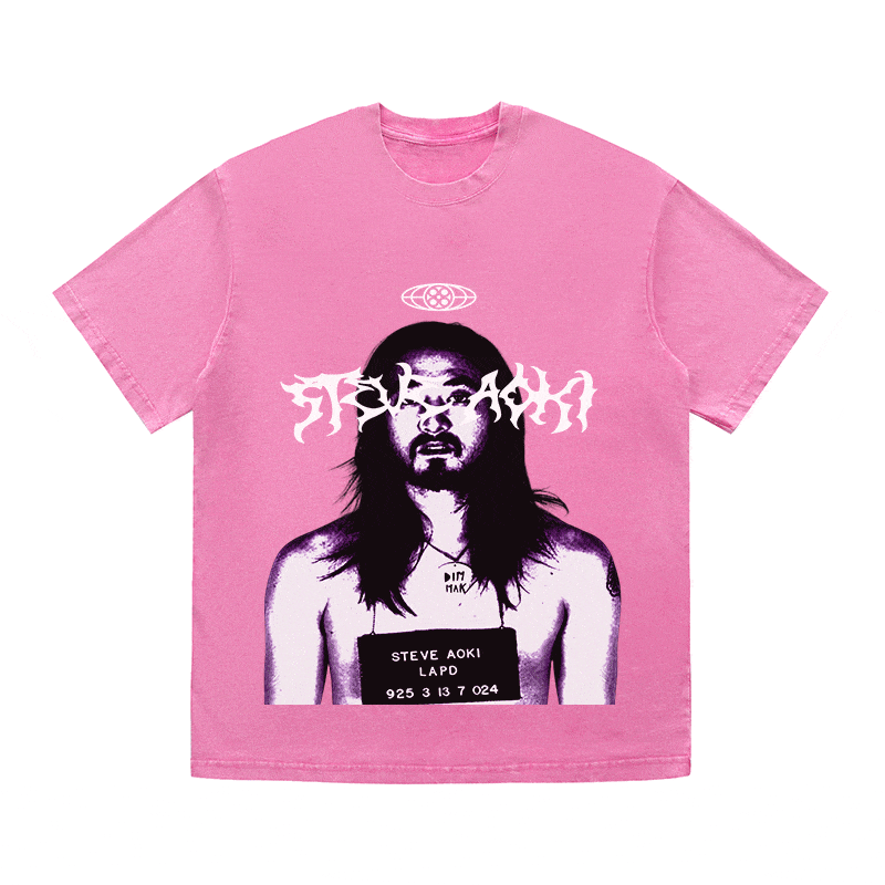 RDMCLOTHINGART tapestry hoodie STEVE AOKI HEAVY WEIGHT COTTON TEE-8919