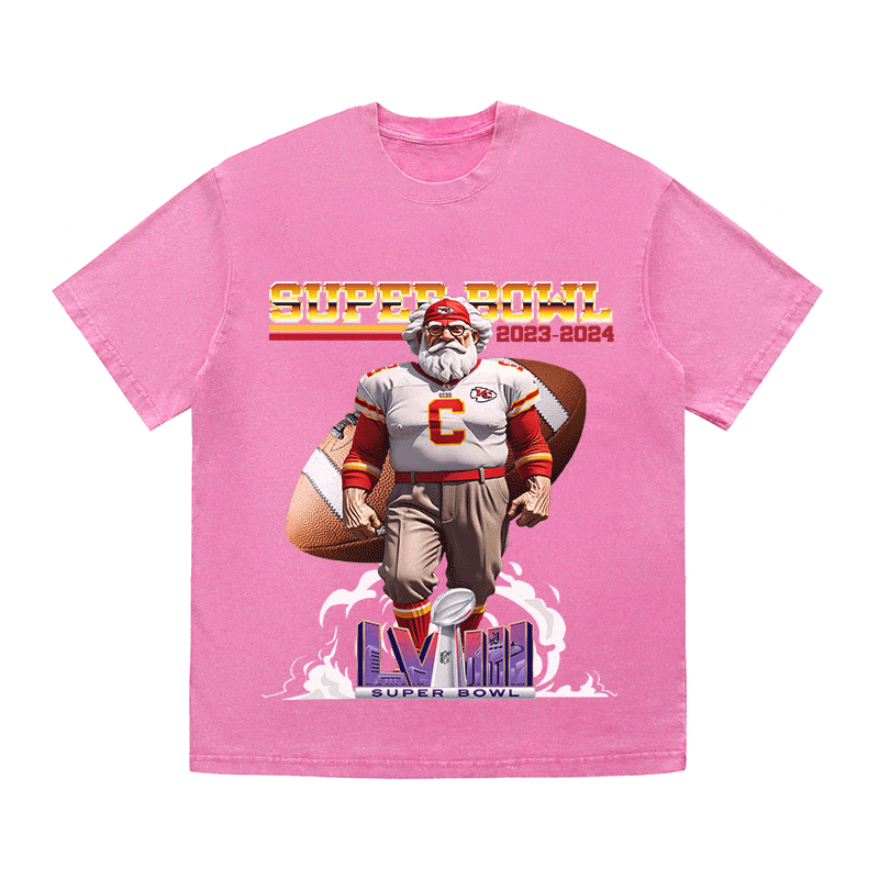 RDMCLOTHINGART tapestry hoodie SUPERBOWL 4 KC HEAVY WEIGHT COTTON TEE-9192