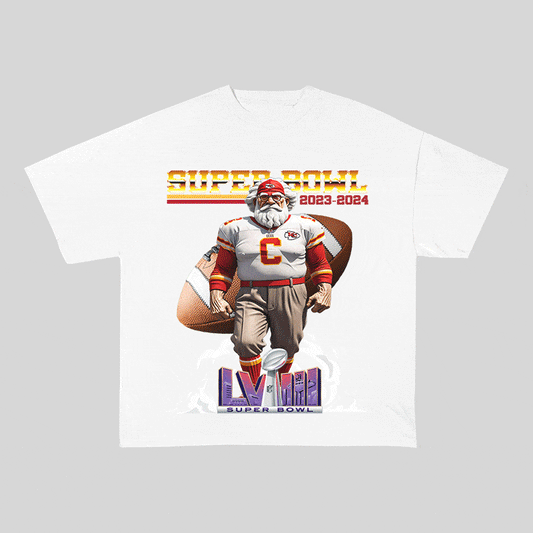 RDMCLOTHINGART tapestry hoodie SUPERBOWL 4 KC HEAVY WEIGHT COTTON TEE-9192