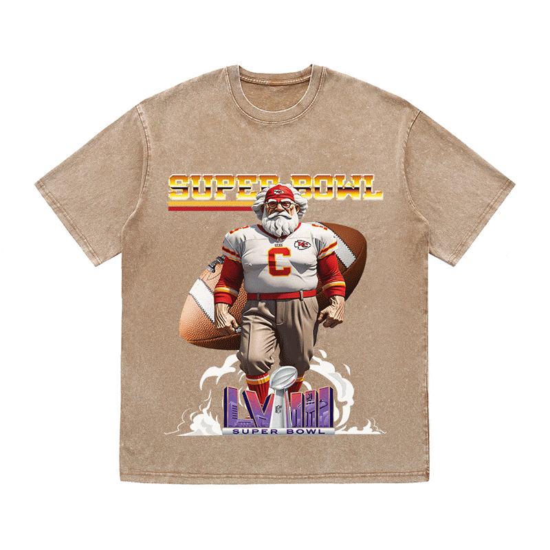RDMCLOTHINGART tapestry hoodie SUPERBOWL 4 KC NO YEAR HEAVY WEIGHT COTTON TEE-9182