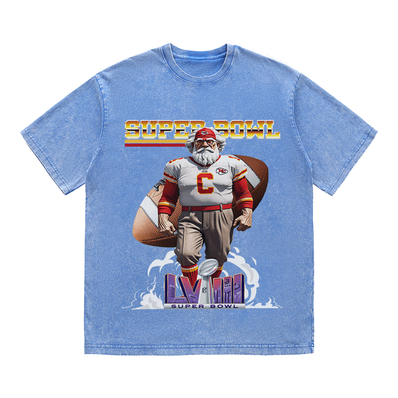 RDMCLOTHINGART tapestry hoodie SUPERBOWL 4 KC NO YEAR HEAVY WEIGHT COTTON TEE-9182