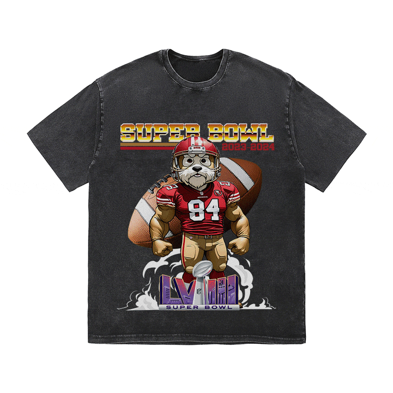 RDMCLOTHINGART tapestry hoodie SUPERBOWL 4 SF HEAVY WEIGHT COTTON TEE-9193
