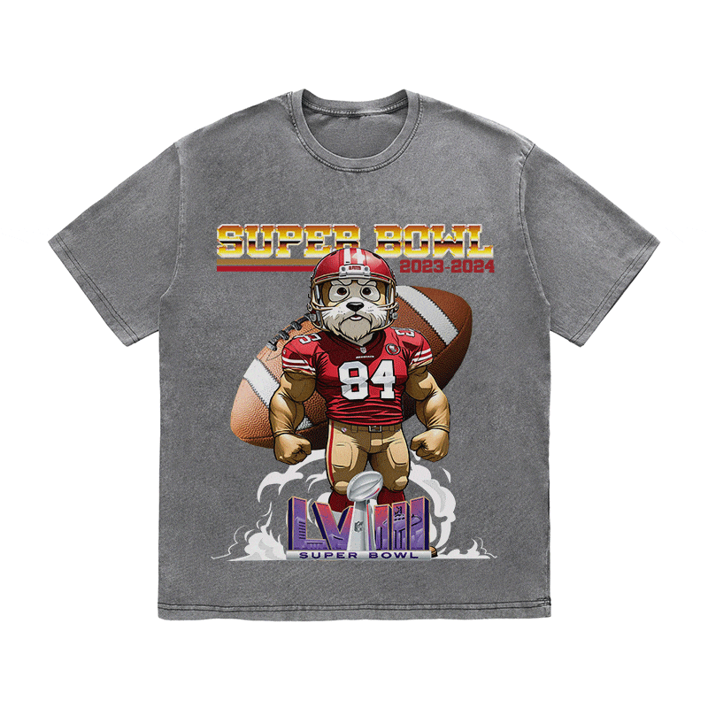 RDMCLOTHINGART tapestry hoodie SUPERBOWL 4 SF HEAVY WEIGHT COTTON TEE-9193