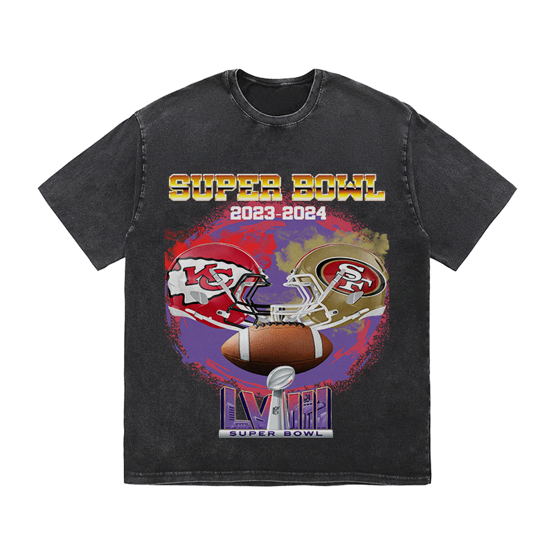 RDMCLOTHINGART tapestry hoodie SUPERBOWL HEAVY WEIGHT COTTON TEE-9195