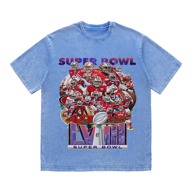 RDMCLOTHINGART tapestry hoodie SUPERBOWL HEAVY WEIGHT COTTON TEE-9204