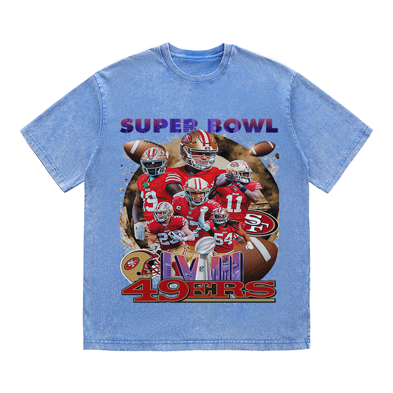 RDMCLOTHINGART tapestry hoodie SUPERBOWL HEAVY WEIGHT COTTON TEE-9205