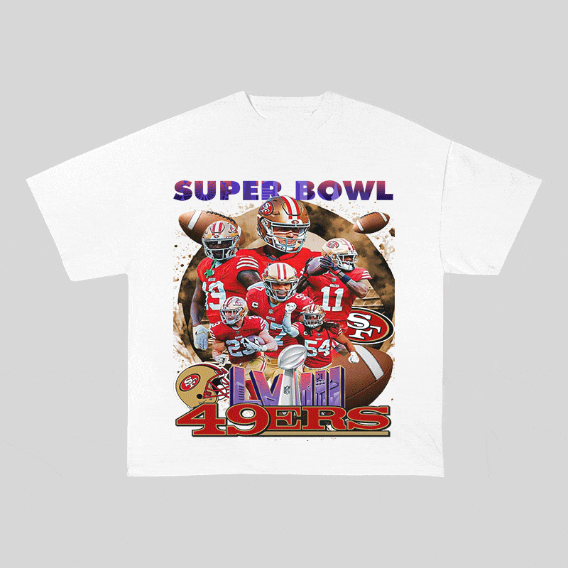 RDMCLOTHINGART tapestry hoodie SUPERBOWL HEAVY WEIGHT COTTON TEE-9205